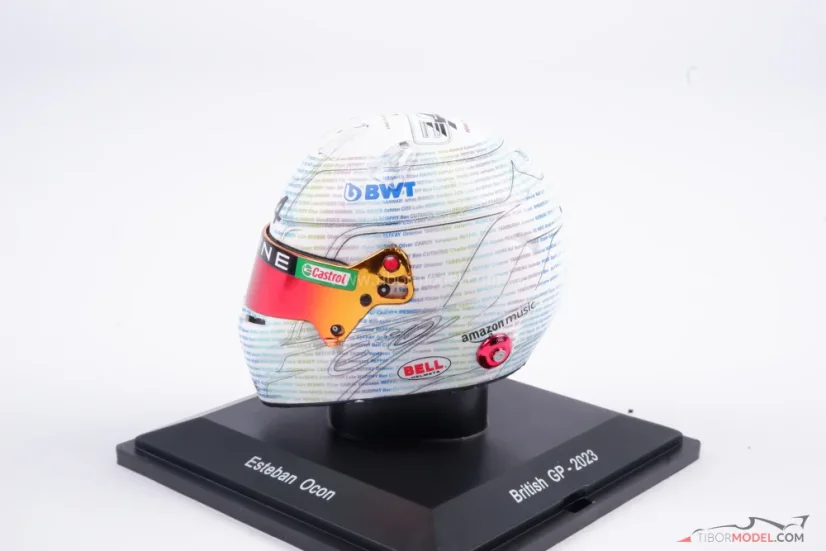 Esteban Ocon 2023, Brit Nagydíj, Alpine sisak, 1:5 Spark