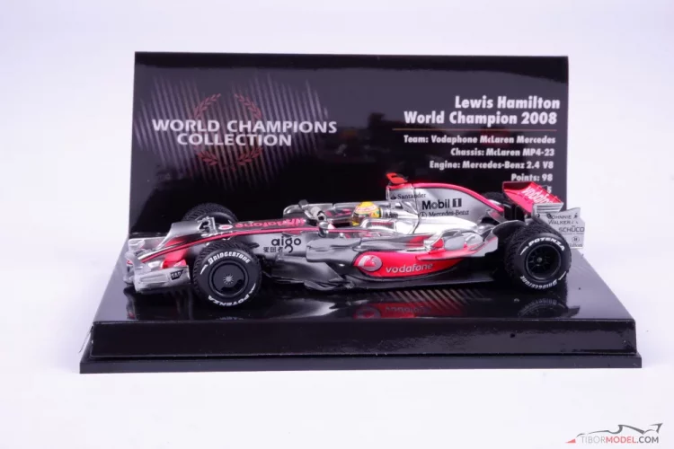 McLaren MP4-23 - Lewis Hamilton (2008), World Champion, 1:43 Minichamps