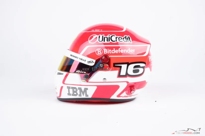Charles Leclerc 2025 Ferrari mini prilba, 1:2 Bell