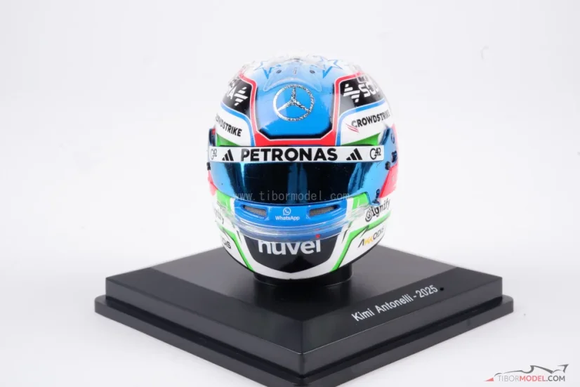 Kimi Antonelli 2025 mini helmet, Mercedes, 1:5 Spark