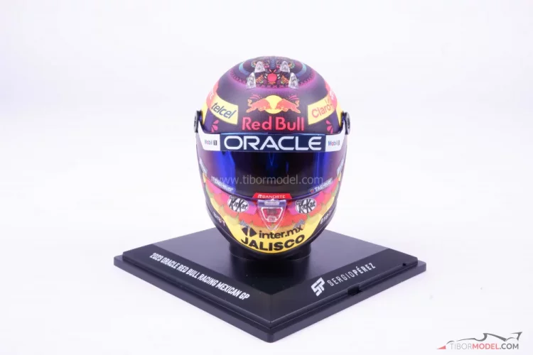 Sergio Perez 2023 Red Bull mini helmet, Mexican GP, 1:4 Schuberth