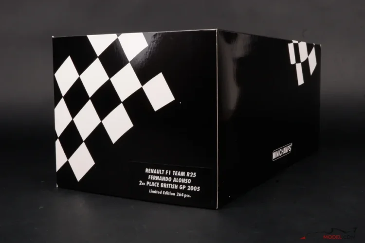 Renault R25 - Fernando Alonso (2005), VC Veľkej Británie, 1:18 Minichamps