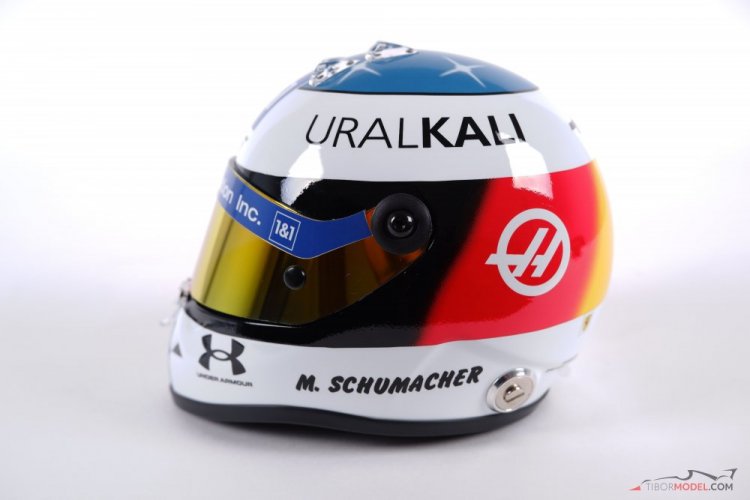 Mick Schumacher 2021 Spa Haas prilba, 1:2 Schuberth