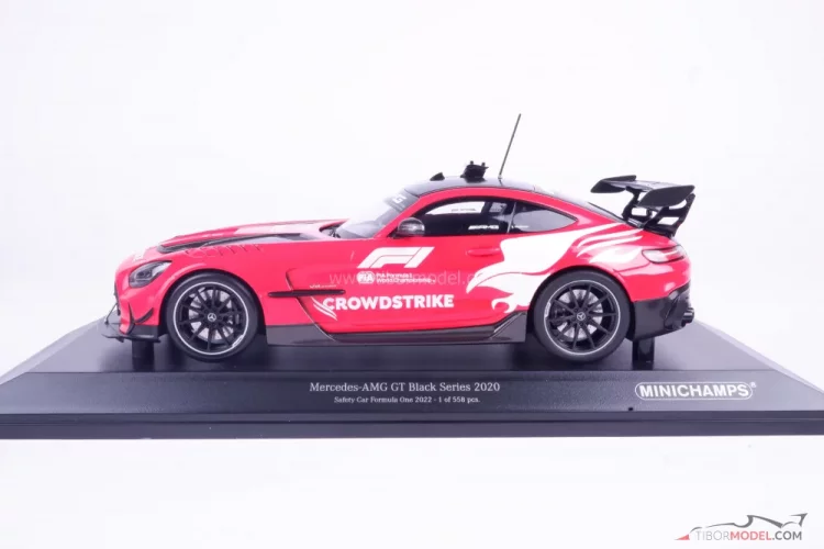 Safety Car Mercedes AMG GT (2022) červený, 1:18 Minichamps