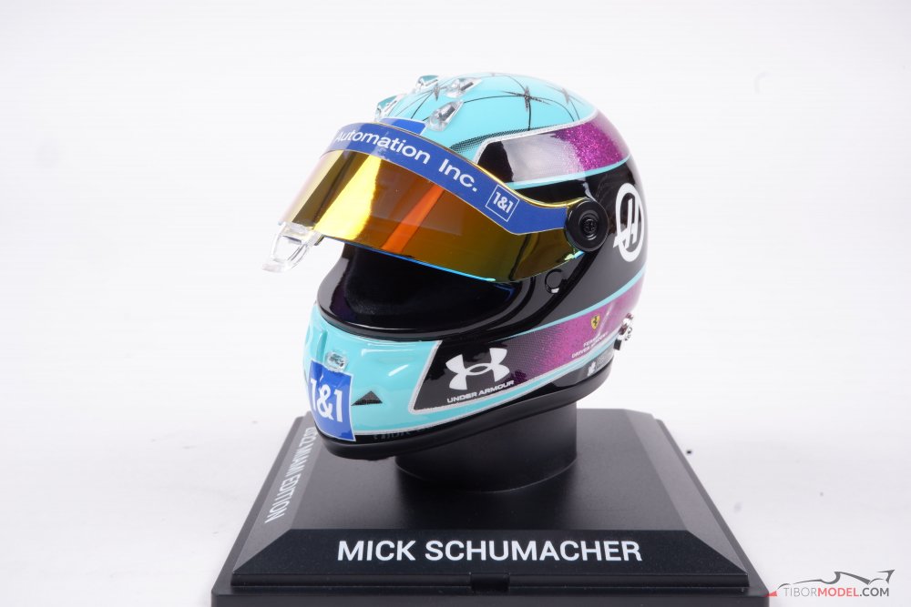 Helmet Mick Schumacher 2022 Miami GP, 1:4 Schubeth | Tibormodel.com