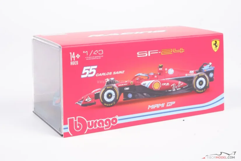 Ferrari SF-24 - Carlos Sainz (2024) Miami, 1:43 BBurago Signature