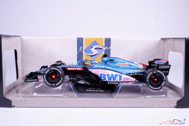 Alpine A522 - Fernando Alonso (2022), Monaco-i Nagydíj, 1:18 Solido