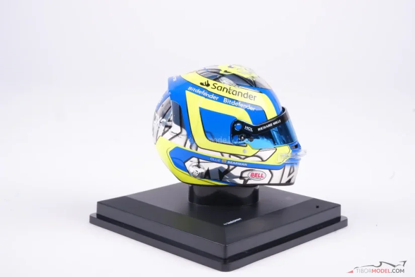 Oliver Bearman 2024 Saudi Arabian GP mini helmet, Ferrari, 1:5 Looksmart