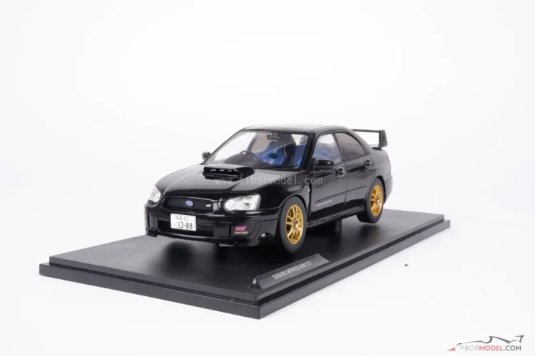 Subaru Impreza WRX STi (2004) černé, 1:18 Solido