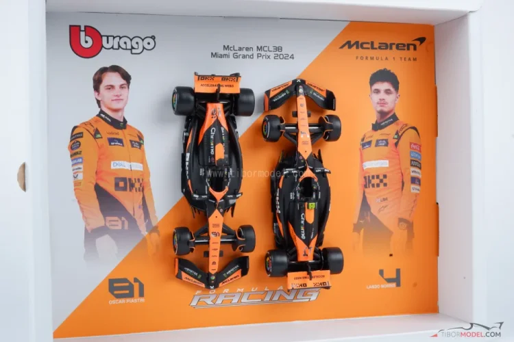McLaren MCL38 Norris + Piastri (2024), dvojbalenie, 1:43 BBurago
