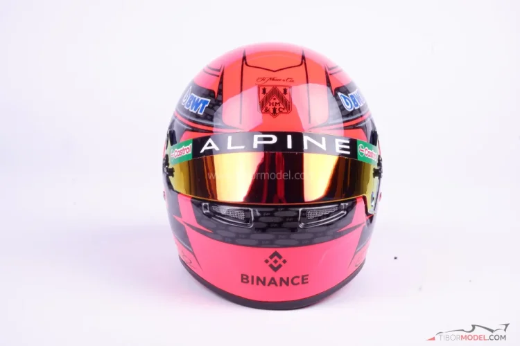 Esteban Ocon 2024 Alpine přilba, 1:2 Bell