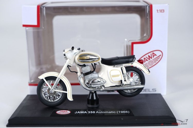 Jawa 350 Kyvacka Automatic fehér (1966), 1:18 Abrex