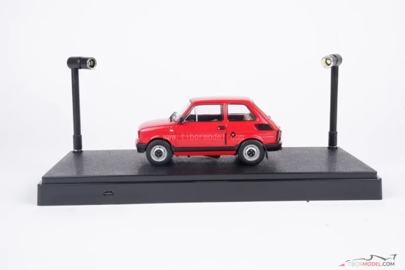 LED vitrin fekete színben 1:24-es és 1:43-as méretarányú modellekre