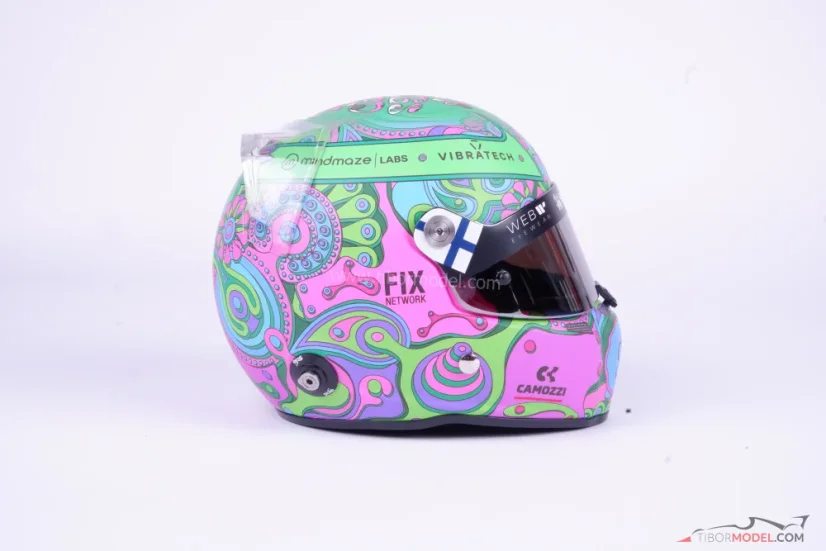 Valtteri Bottas 2024 Austin, Kick Sauber mini prilba, 1:2 Stilo