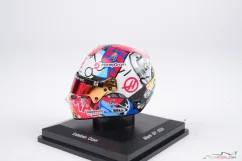 Esteban Ocon 2025 Miami Nagydíj mini sisak, Haas F1 Team, 1:5 Spark