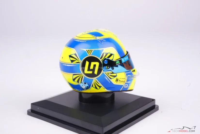 Lando Norris 2022 mini helmet, McLaren F1 Team helmet, 1:5 Spark