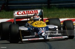 Williams FW11B - Nelson Piquet (1987), Német Nagydíj, pilóta figurával, 1:12 GP Replicas