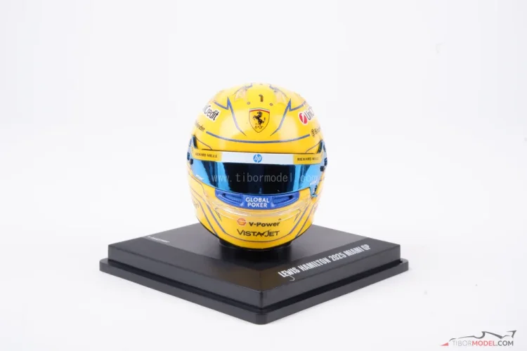 Lewis Hamilton 2025 VC Miami mini prilba, Ferrari, 1:5 Looksmart