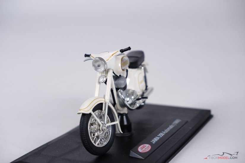 Jawa 350 Kývačka Automatic bílá (1966), 1:18 Abrex