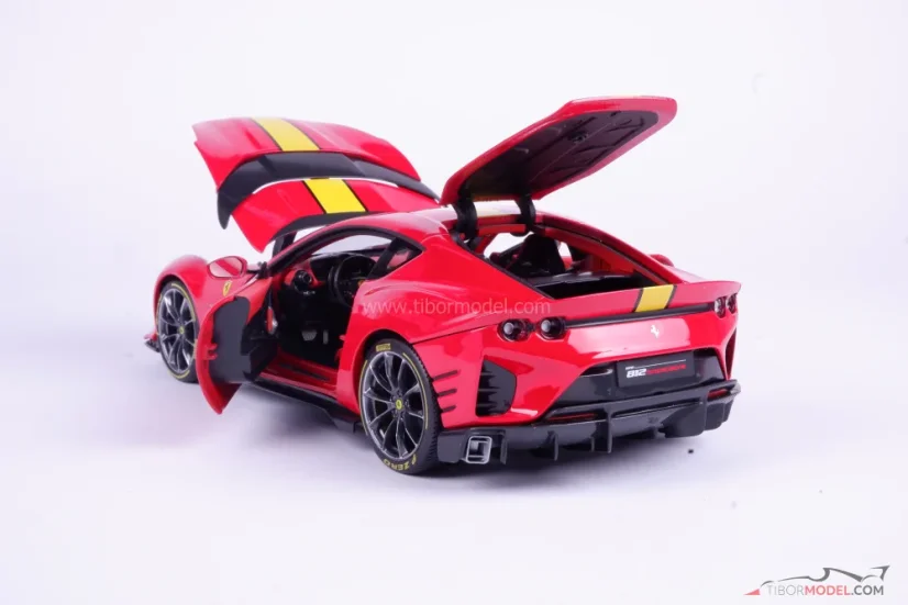 Ferrari 812 Competizione (2021) piros, 1:18 Bburago Signature