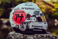 Fernando Alonso 2023, Japanese GP, Aston Martin helmet, 1:5 Spark