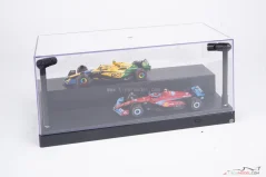 Showcase with LED lights and black base for the 1:24 and 1:43 scale models
