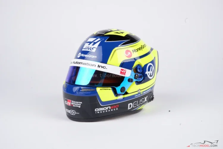 Oliver Bearman 2025 Haas mini prilba, 1:2 Bell