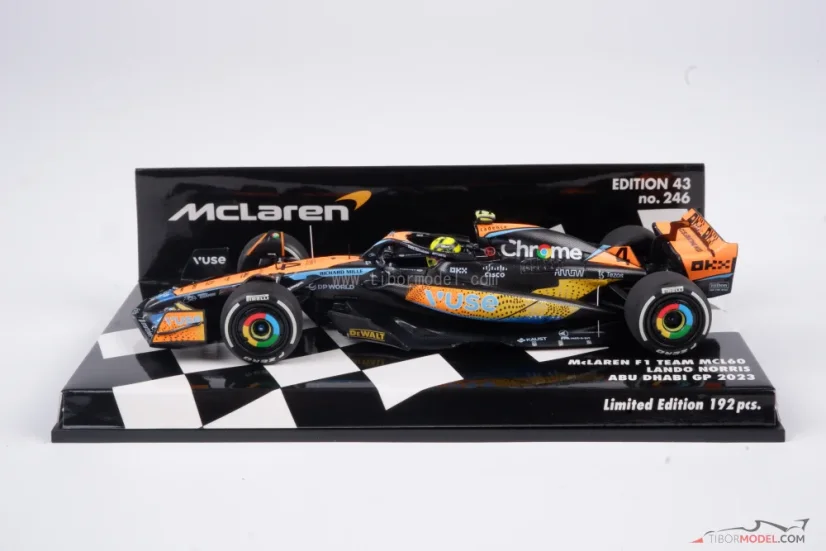 McLaren MCL60 - Lando Norris (2023), VC Abu Dhabi, 1:43 Minichamps