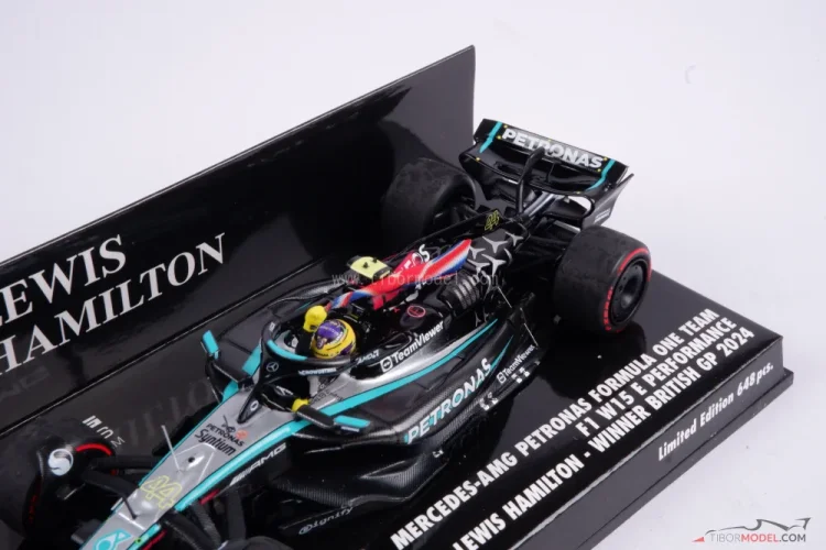 Model car Mercedes W15 Hamilton Winner Silverstone