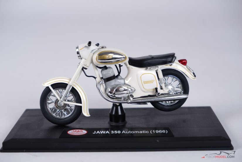 Jawa 350 Kývačka Automatic bílá (1966), 1:18 Abrex