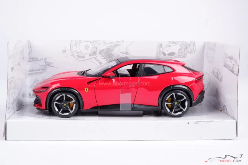 Ferrari Purosangue (2023) červené, 1:24 Bburago