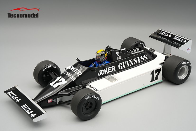 March 811 - Derek Daly (1981), US GP, with driver figurine 1:18 Tecnomodel