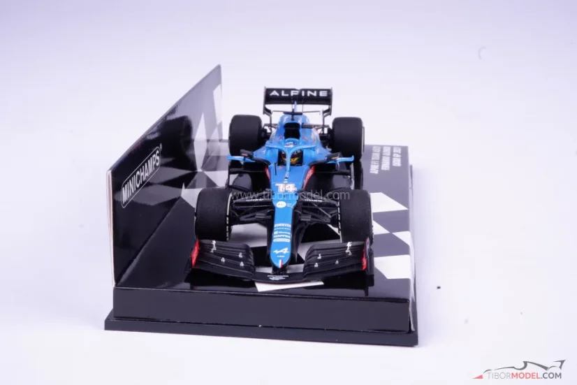 Alpine A521 - Fernando Alonso (2021), Qatar GP, 1:43 Minichamps