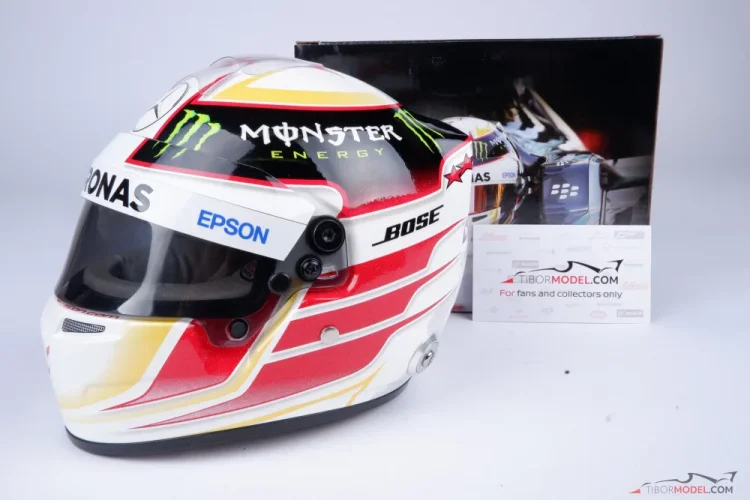 Helmet Lewis Hamilton Mercedes 2015, 1:2 Bell | Tibormodel.com