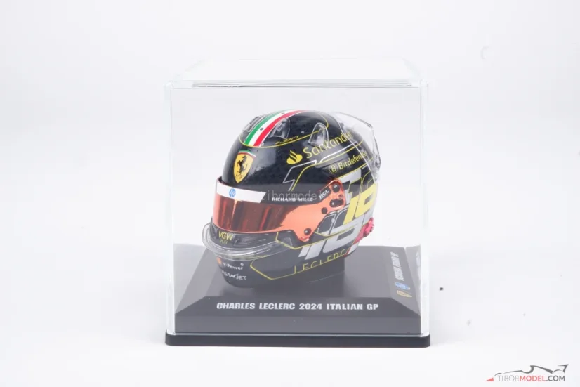 Charles Leclerc 2024 VC Itálie mini přilba, Ferrari, 1:5 Looksmart