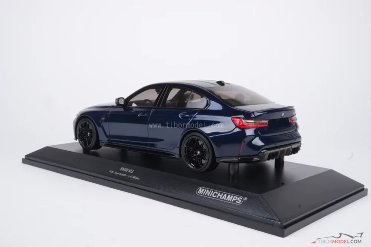 BMW M3 (2020) kék, 1:18 Minichamps