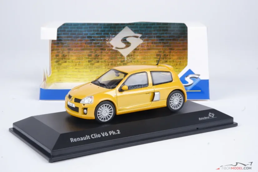 Renault Clio V6 (2003) yellow, 1:43 Solido