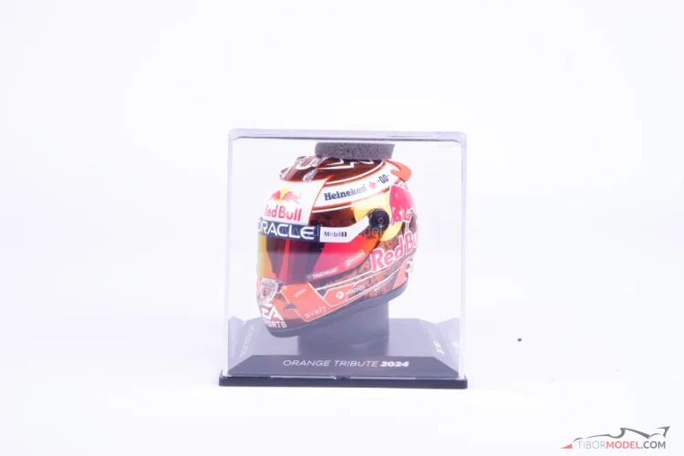 Helmet Max Verstappen 2024 orange, 1:4 Schuberth | Tibormodel.com
