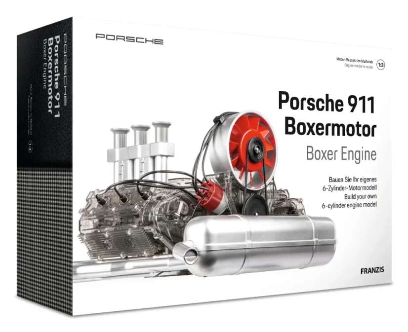 Porsche 911 Boxermotor - stavebnica funkčného modelu motora v mierke 1:3
