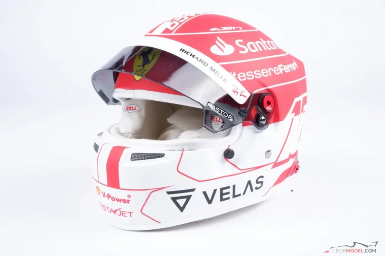 Charles Leclerc 2022 Monacoi Nagydíj, Ferrari sisak, 1:2 Bell