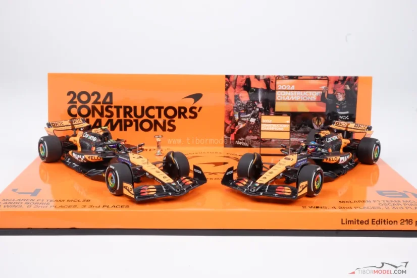 McLaren MCL38 - Lando Norris, Oscar Piastri (2024), Pohár konštruktérov, 1:43 Minichamps