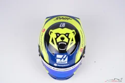 Oliver Bearman 2025 Haas mini helmet, 1:2 Bell