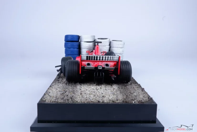Ferrari F399 - M. Schumacher 1999, nehoda Silverstone, 1:18