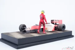 Diorama McLaren MP4/5B - Ayrton Senna crash 1990 Suzuka, 1:18