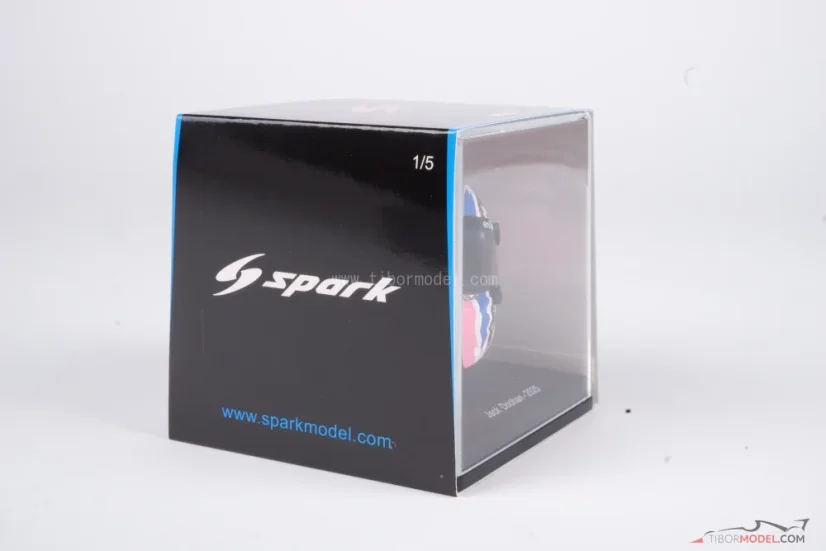 Jack Doohan 2025 mini helmet, Alpine, 1:5 Spark