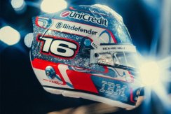 Charles Leclerc 2025 Szingapúri Nagydíj mini sisak, Ferrari, 1:5 Looksmart