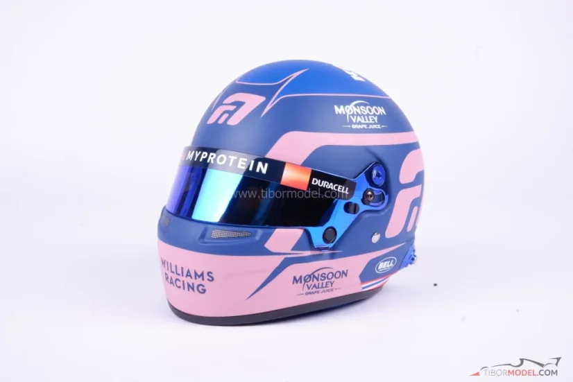 Alex Albon 2024 Williams helmet, 1:2 Bell