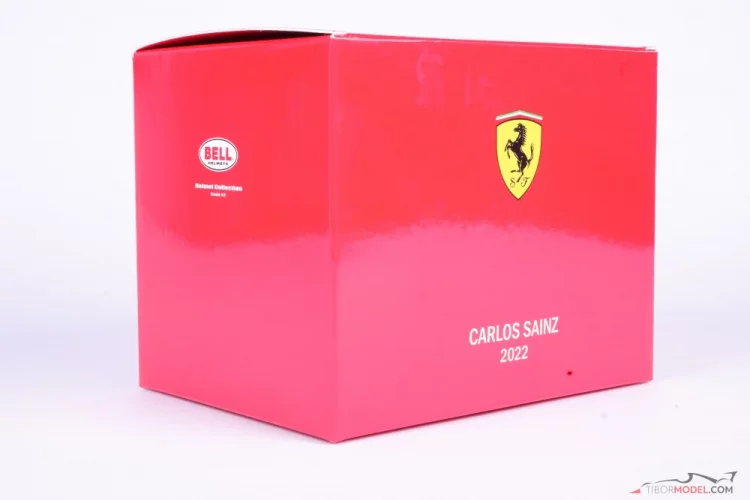 Carlos Sainz 2022 Ferrari helmet, 1:2 Bell