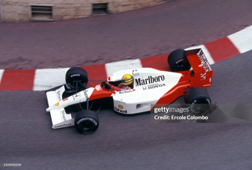 McLaren MP4/6 - Ayrton Senna (1991), Winner Monaco GP, with driver figure 1:43 GP Replicas McLaren MP4/6 - Ayrton Senna (1991), Winner Monaco GP, with driver figure 1:43 GP Replicas