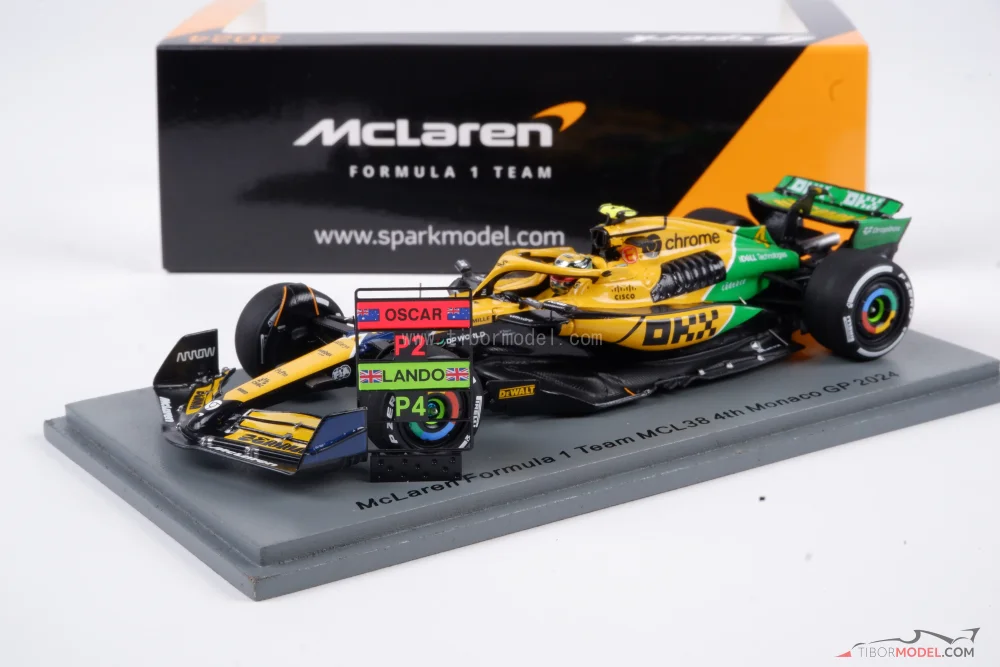 MINICHAMPS 1/12 – MCLAREN MCL38 – 2.º GP de Mónaco 2024 (O. Piastri